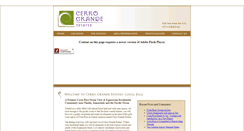 Desktop Screenshot of cerrograndeestates.com
